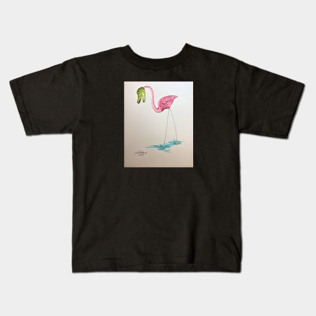 Flamin-Gator Kids T-Shirt by Octo30